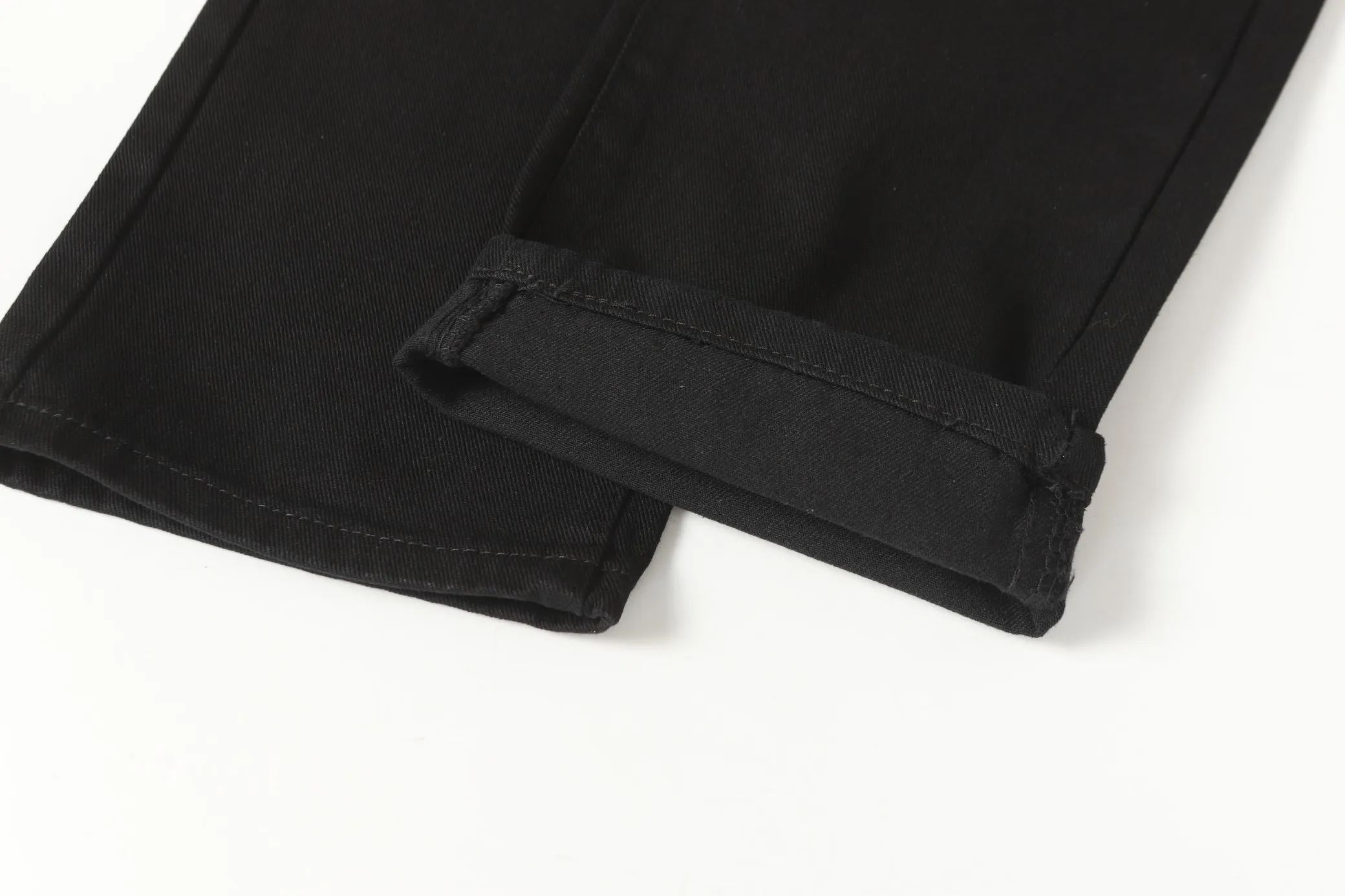 P270 Chrome Hearts/Chrome Hearts 25ss classic colored leather cross washed color cloth denim trousers for men and women Color: Picture color Size: 28-36